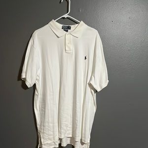 Ralph Lauren Polo white with navy blue logo XXL